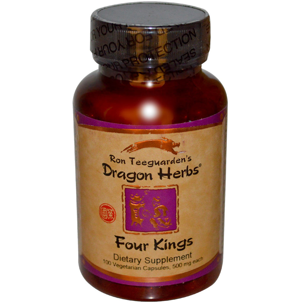 Dragon Herbs, Four Kings, 500 mg vardera, 100 Veggie Caps