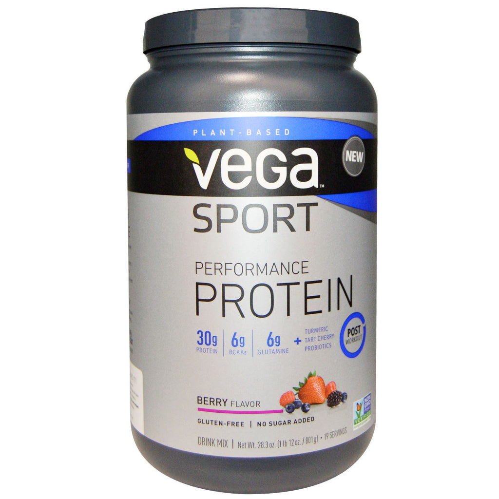 Vega, Sport Performance Protein, รสเบอร์รี่, 28.3 ออนซ์ (801 กรัม)