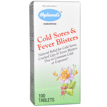 Hyland's, forkjølelsessår og feberblærer, 100 tabletter