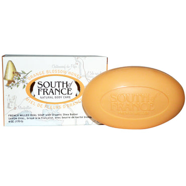South of France, Orange Blossom Honey, French Milled Bar Soap with  Shea Butter, 6 oz (170 g)