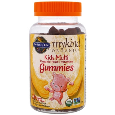 Garden of Life, Mykind s, Kids Multi Gummies, Fruit Flavor, 120 Gummy Bears