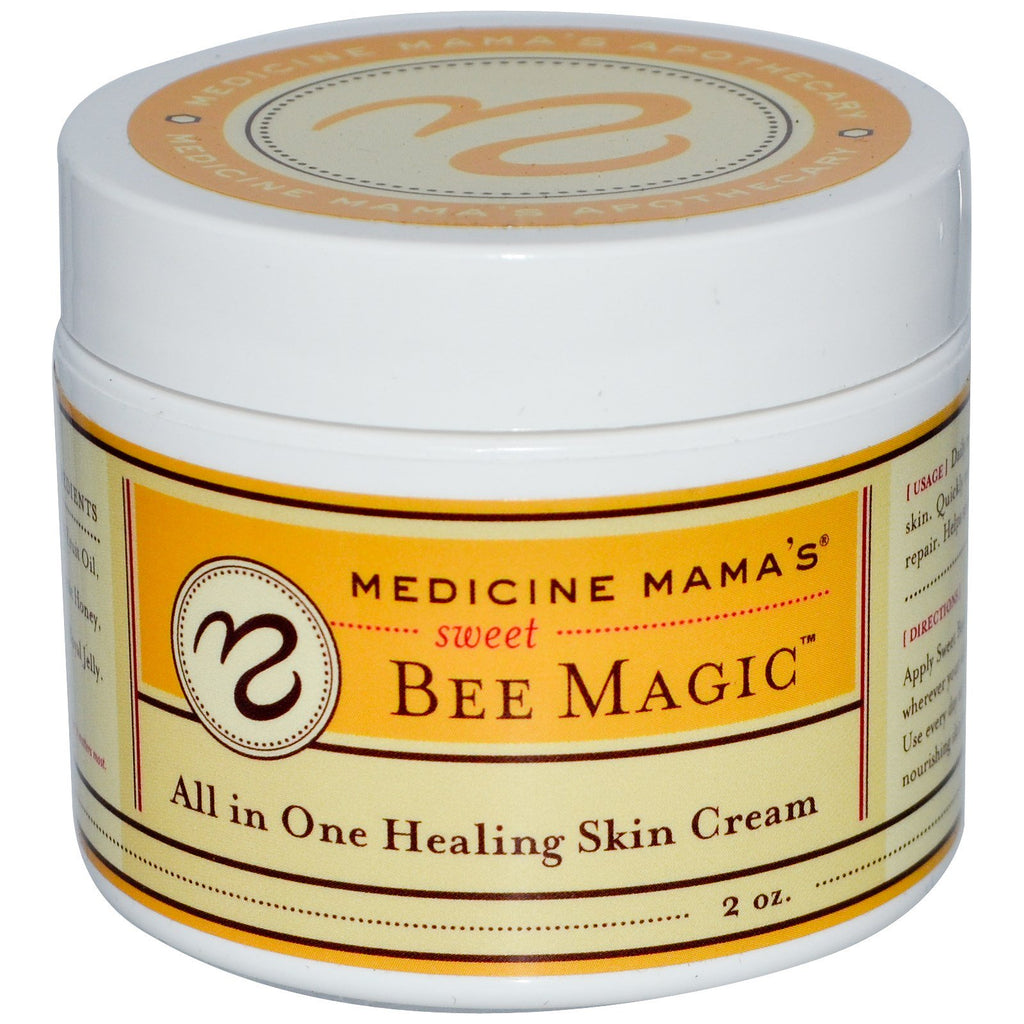 Medicine Mama's, Sweet Bee Magic, crème cicatrisante pour la peau tout en un, 2 oz