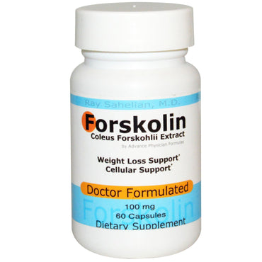 Advance Physician Formulas, Inc.、フォルスコリン、コレウスフォルスコリエキス、100 mg、60 カプセル