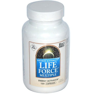 Source Naturals, Life Force Multiple, sin hierro, 120 cápsulas