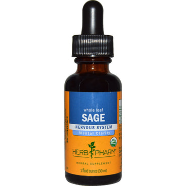 Herb Pharm, Whole Leaf Sage, 1 fl oz (30 ml)