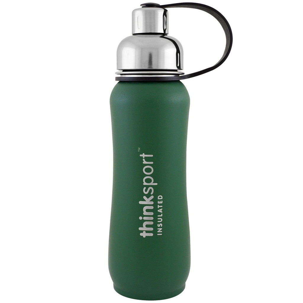 Think, Thinksport, isoleret sportsflaske, grøn, 17 oz (500 ml)