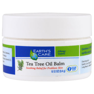 Earth's Care, Tea Tree Oil Balm, 0.12 oz (3.4)
