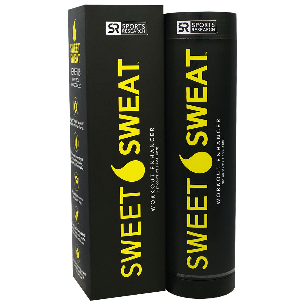 מחקר ספורט, Sweet Sweat Stick, משפר אימון, 6.4 אונקיות. (182 גרם)