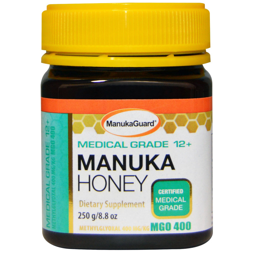 Manuka Guard, Manuka-honing, medische kwaliteit 12+, 8,8 oz (250 g)