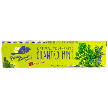 Green Beaver, Natural Toothpaste, Cilantro Mint, 2.5 fl oz (75 ml)