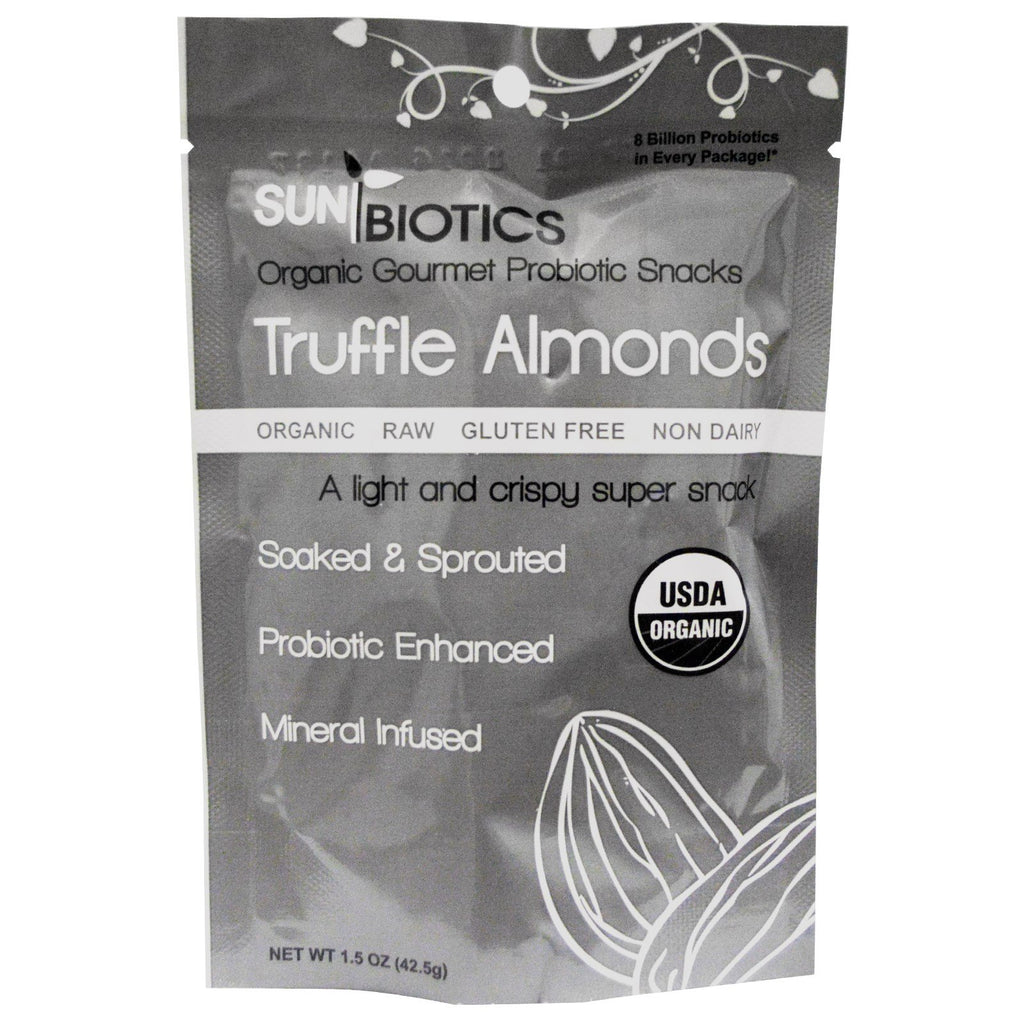 Sunbiotics,  Gourmet Probiotic Snacks, Truffle Almonds, 1.5 oz (42.5 g)