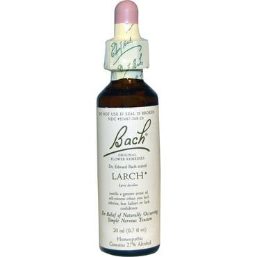 Bach, Original Flower Remedies, Lärche, 0,7 fl oz (20 ml)