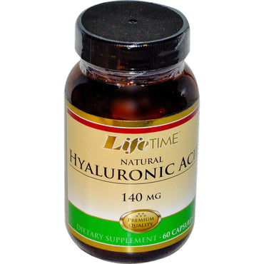 Life Time, Natural Hyaluronic Acid, 140 mg, 60 Capsules