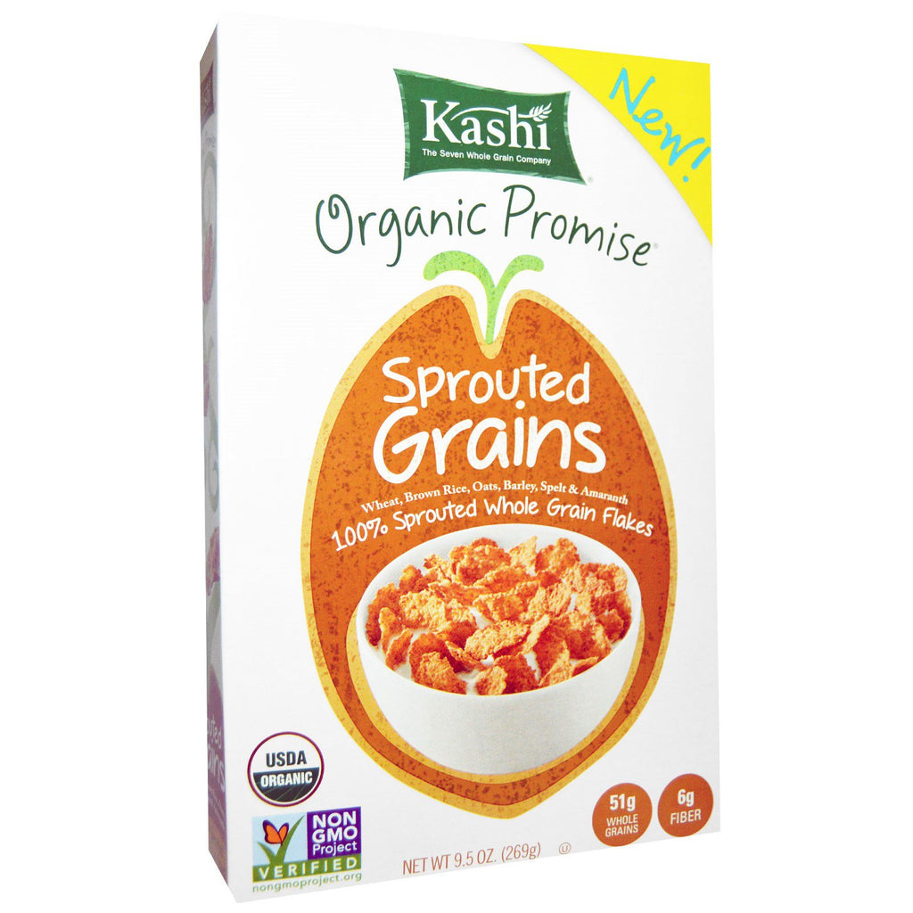 Kashi, , Sprouted Grains, Cereal, 9.5 oz (269 g)