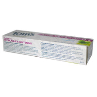 Tom's of Maine, Antiplaque & Whitening, Fluoride-Free Toothpaste, Spearmint, 5.5 oz (155.9 g)