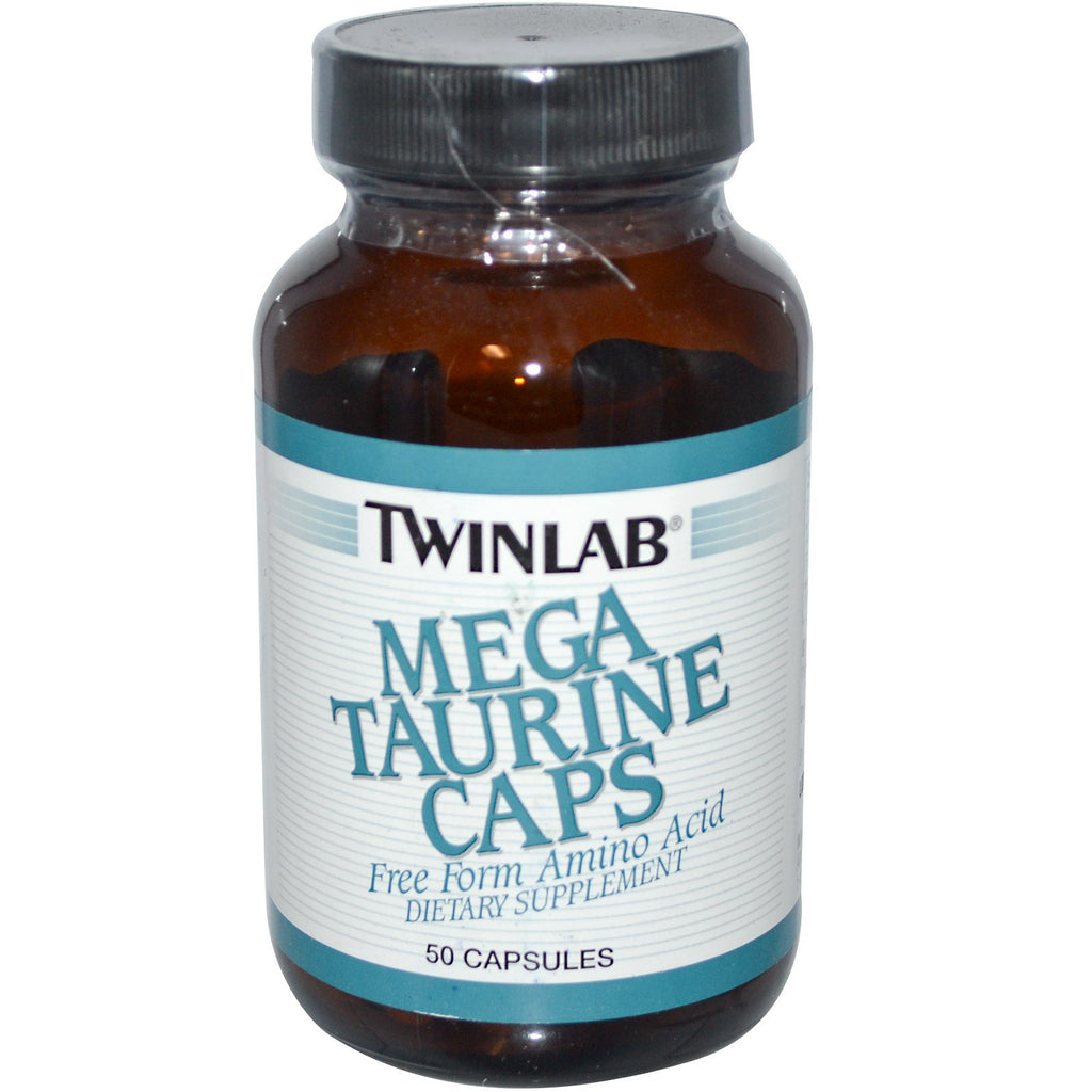 Twinlab, megacápsulas de taurina, 50 cápsulas