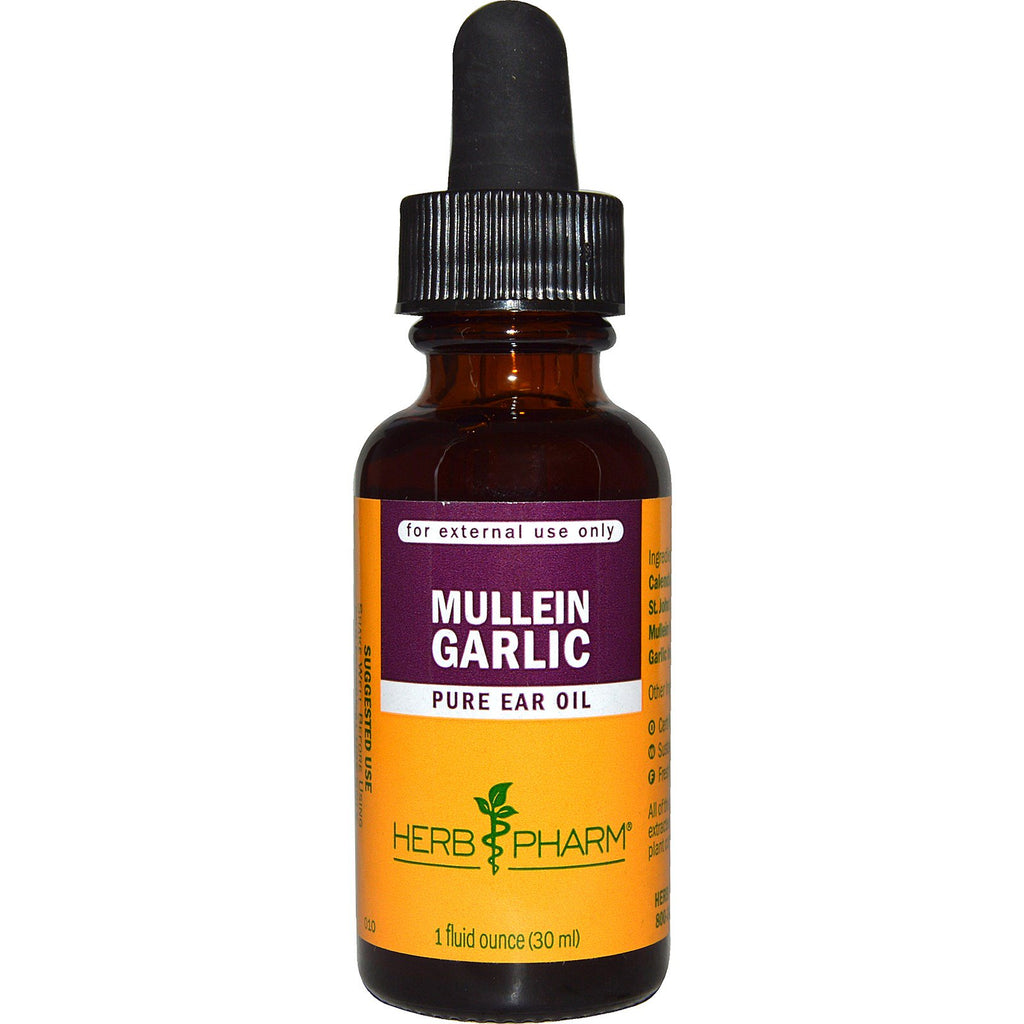 Herb Pharm, Mullein Garlic, Pure Ear Oil, 1 fl oz (30 ml)