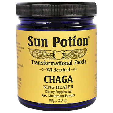 Sun Potion, チャーガ ワイルド マッシュルーム パウダー、ワイルドクラフト、2.8 オンス (80 g)