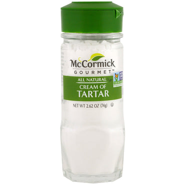 McCormick Gourmet, totalmente natural, crémor tártaro, 2,62 oz (74 g)