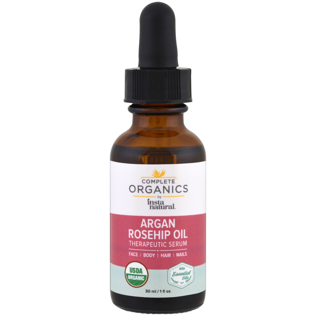 InstaNatural, Complete s Argan Rosehip Oil Therapeutic Serum, 1 fl oz (30 ml)