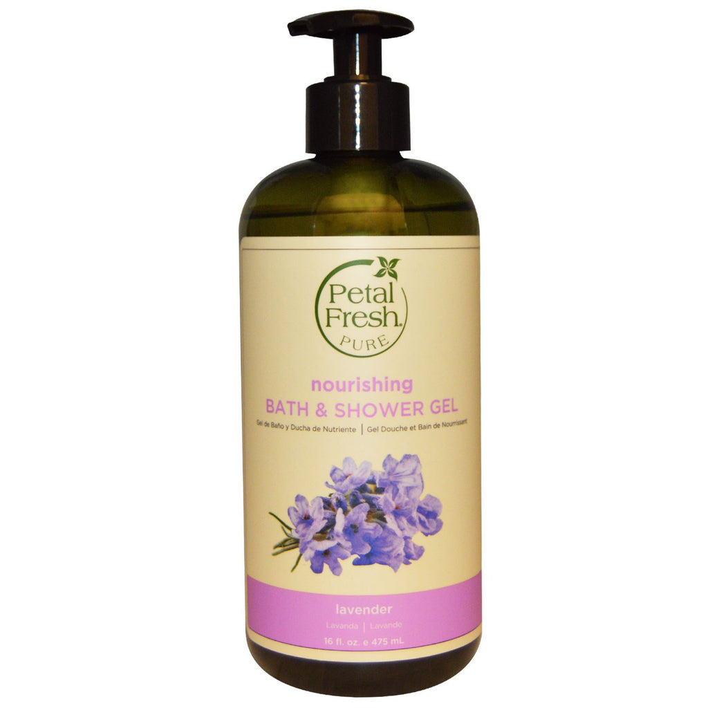 Petal Fresh, Pure, Nourishing Bath & Shower Gel, Lavender, 16 fl oz (475 ml)