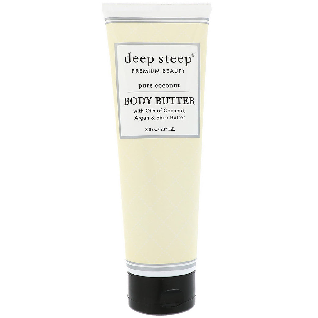 Deep Steep, Manteiga Corporal, Coco Puro, 237 ml (8 fl oz)