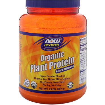 Now Foods,  Plant Protein, Natural Unflavored, 2 lbs (907 g)
