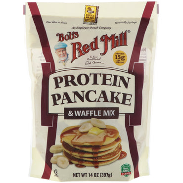 Bob's Red Mill, Mistura de Proteínas para Panquecas e Waffles, 397 g (14 oz)