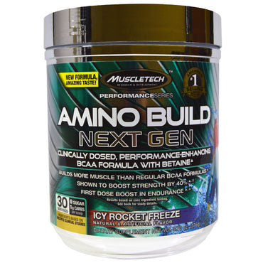 Muscletech, Amino Build Next Gen BCAA Formula With Betaine Icy Rocket Freeze, 9,73 oz (276 g)
