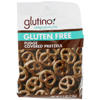 Glutino, Bretzels enrobés de fudge sans gluten, 5,5 oz (156 g)