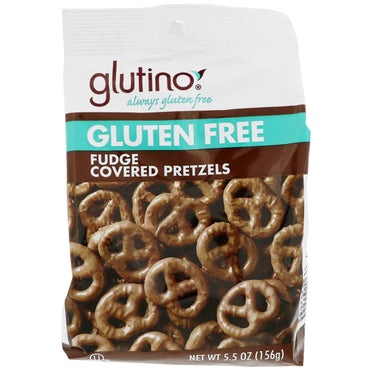 Glutino, Gluten Free Fudge Covered Pretzels, 5.5 oz (156 g)