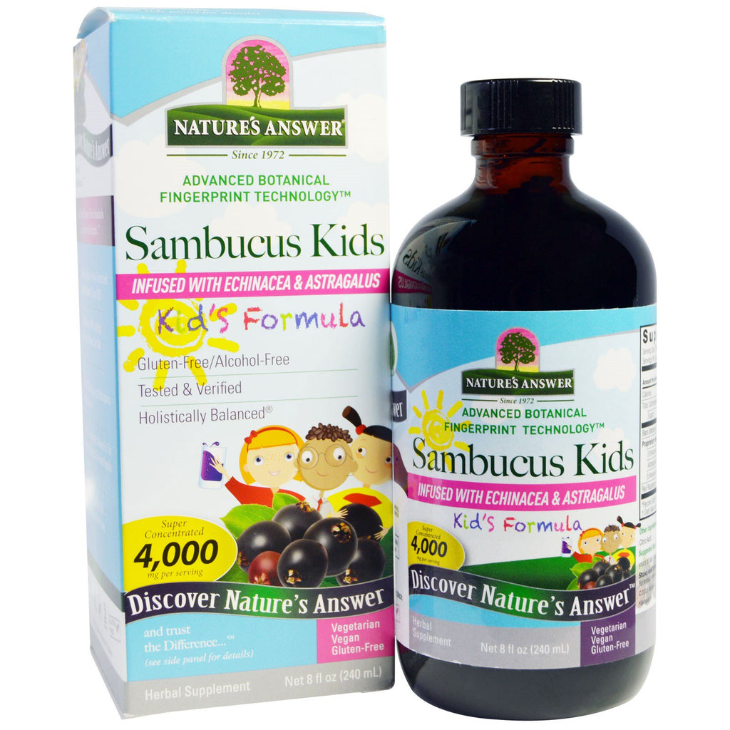 Nature's Answer, Formula Sambucus pentru copii, 4.000 mg, 8 fl oz (240 ml))