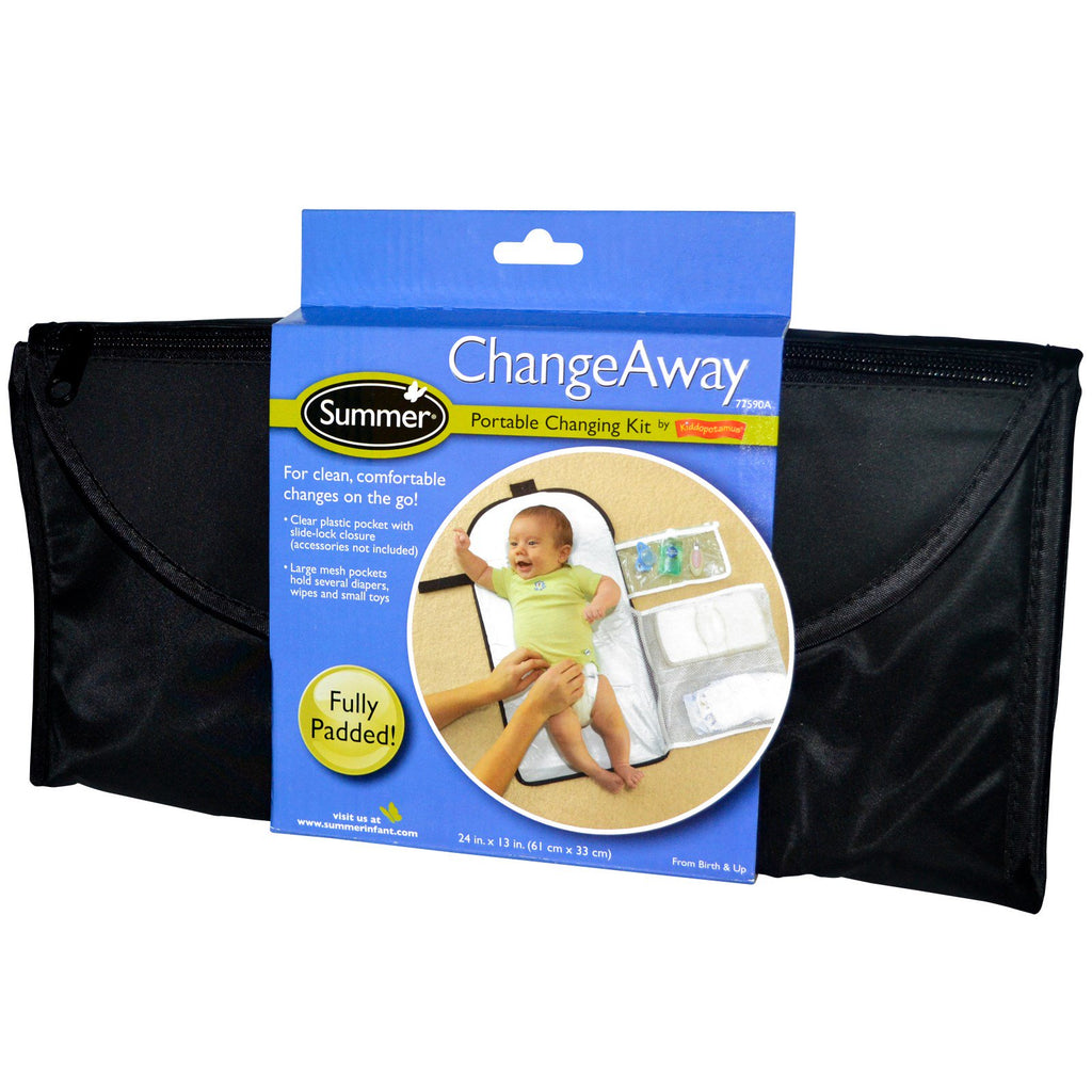 Letnie niemowlę, ChangeAway, przenośny zestaw do przewijania, od urodzenia i starsze, 24 cale x 13 cali (61 cm x 33 cm)