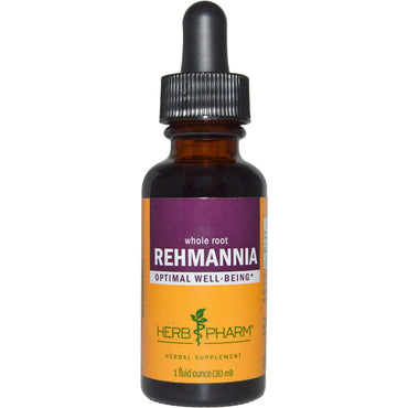 Herb Pharm, Extracto líquido de Rehmannia, 1 fl oz (30 ml)