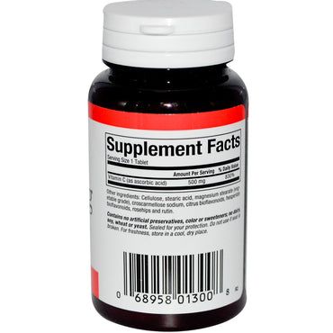 Factores naturales, C 500 mg, 90 tabletas