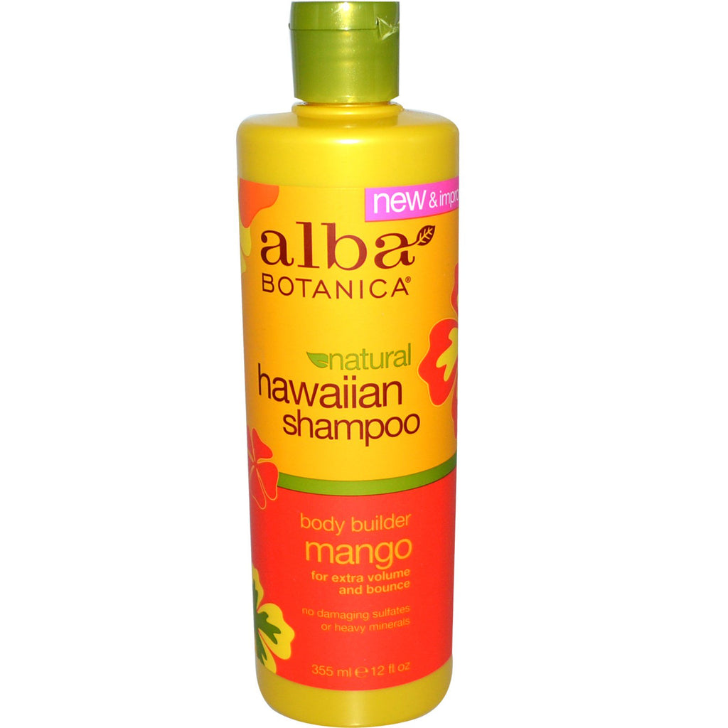 Alba Botanica, Shampoo hawaiano, Body Builder Mango, 12 fl oz (355 ml)