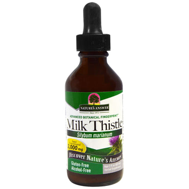 Nature's Answer, Milk Thistle, Alkoholfri, 2 000 mg, 2 fl oz (60 ml)