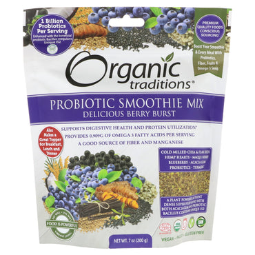 Traditions, Probiotic Smoothie Mix, Delicious Berry Burst, 7 oz (200 g)