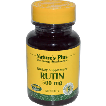 Nature's Plus, Rutine, 500 mg, 60 comprimés