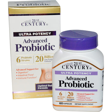 21st Century, Advanced Probiotic, Ultra Potency, 60 Capsules