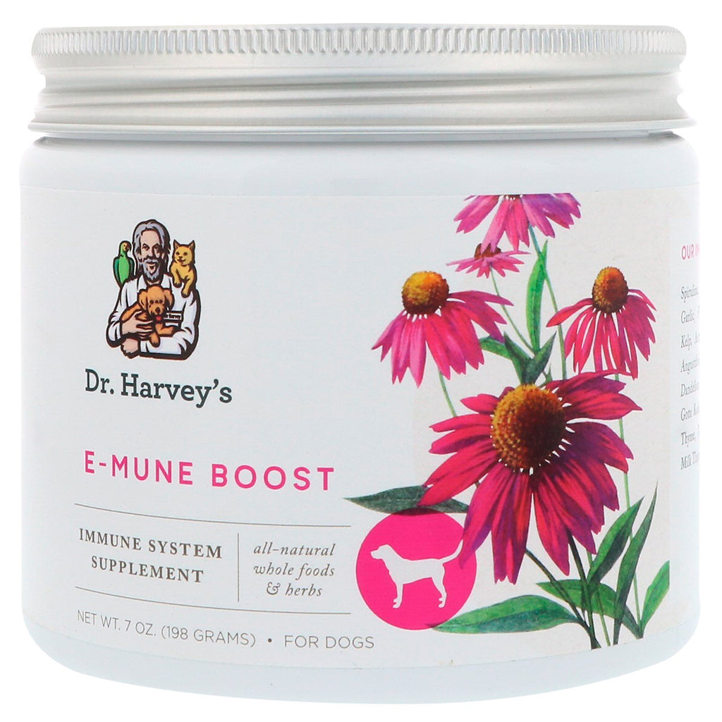 Dr. Harvey's, E-Mune Boost-supplement, voor honden, 7 oz (198 g)