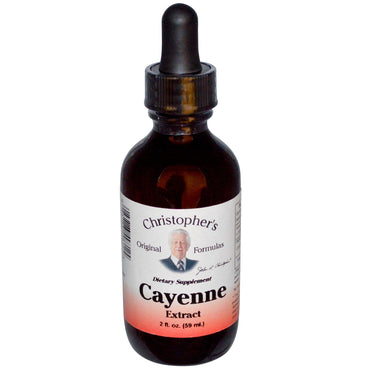 Christopher's Original Formulas, Cayenne Extract, 2 fl oz (59 ml)