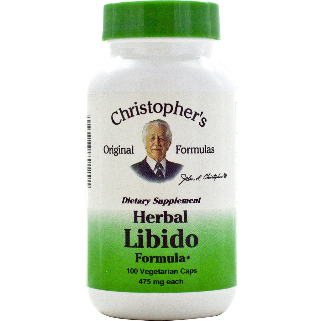 Christophers originale formler, urte-libido-formel, 475 mg, 100 grønnsakskapsler