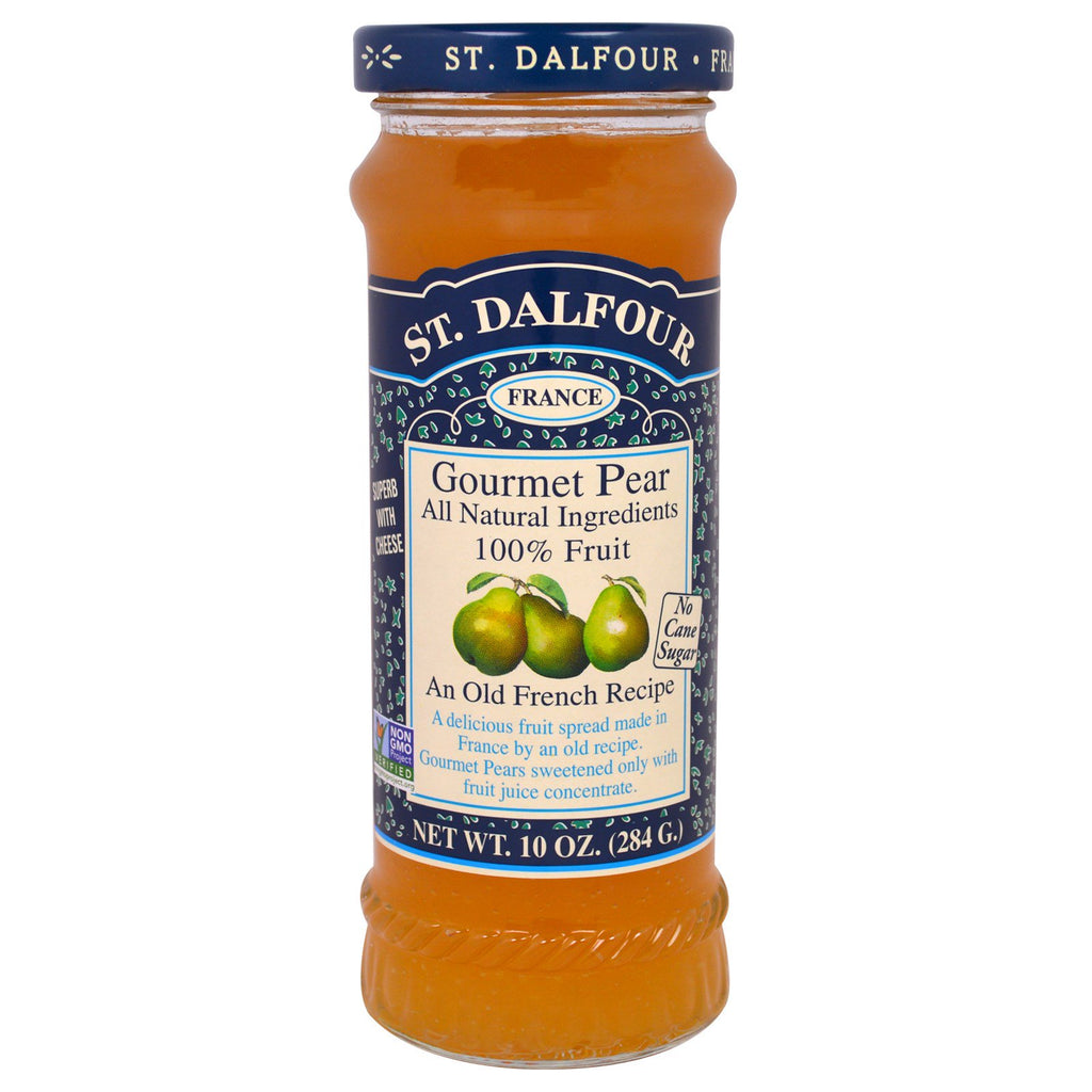 St. Dalfour, poire gourmande, tartinade 100 % fruits, 10 oz (284 g)