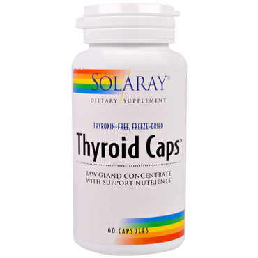 Solaray, cápsulas para la tiroides, 60 cápsulas