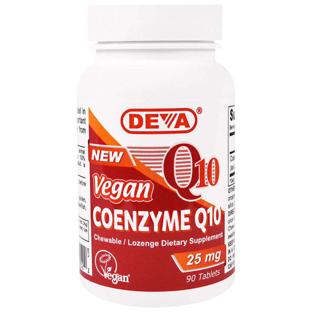 Deva, Vegano, Coenzima Q10, 25 mg, 90 comprimidos