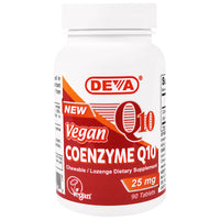 Deva, Vegan, Coenzyme Q10, 25 mg, 90 Tablets