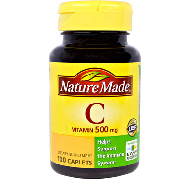Naturtillverkad, c-vitamin, 100 kapletter