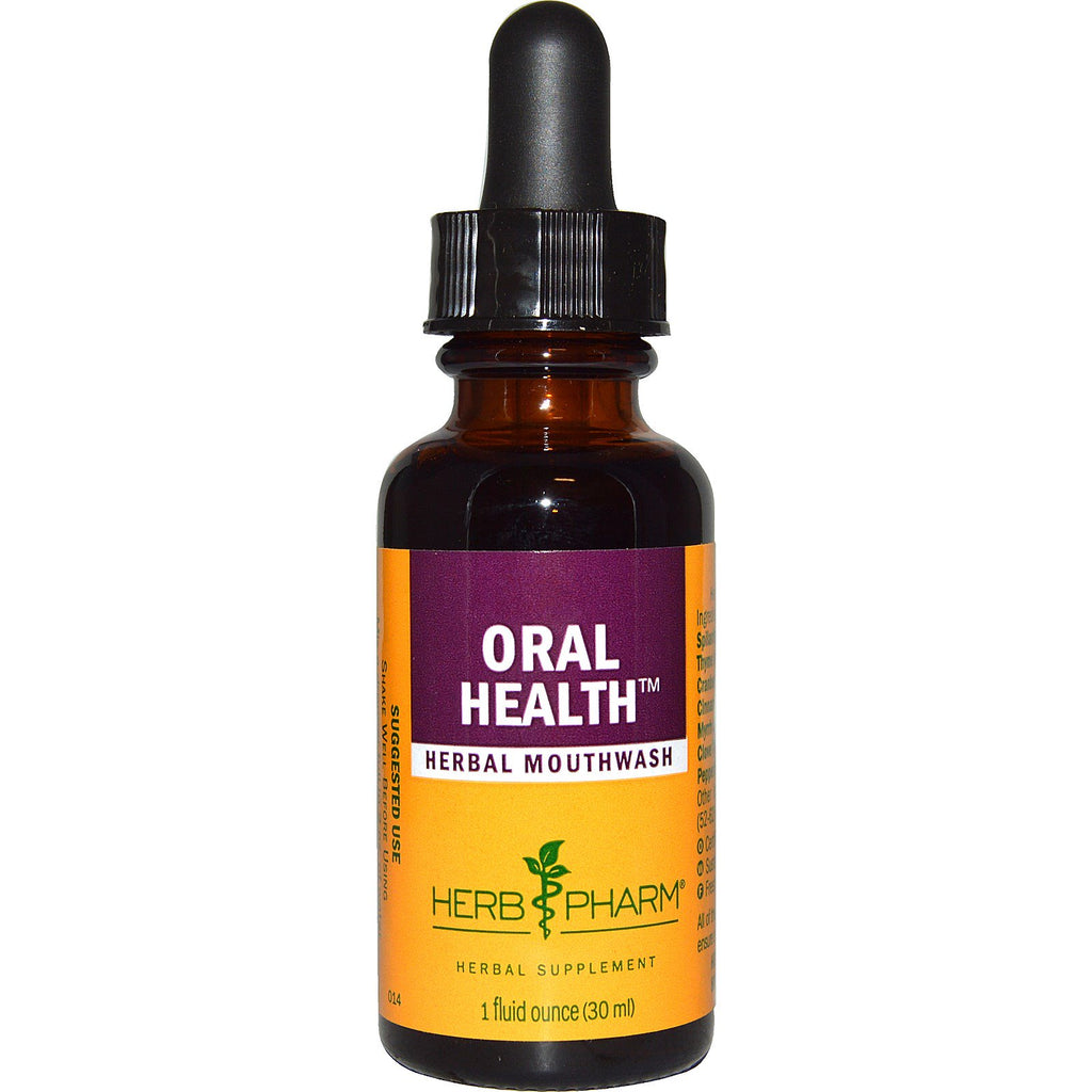 Herb Pharm Oral Health Enxaguante bucal à base de ervas 30 ml (1 fl oz)