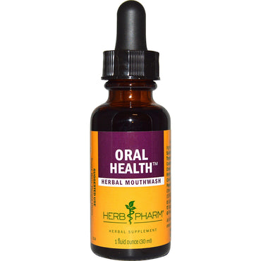 Herb Pharm Oral Health Enxaguante bucal à base de ervas 30 ml (1 fl oz)